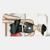 Fashionista die Wijn drink Case-Mate iPhone Case (Achterkant (horizontaal))