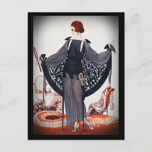 Fashionista Diva Roaring Twenties Briefkaart (Voorkant)