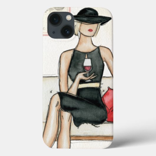 Fashionista Drink wijn Case-Mate iPhone Case (Achterkant)