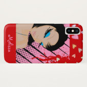Fashionista en hart Case-Mate iPhone case (Achterkant (horizontaal))