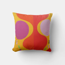 Fashionista Flair Abstract Throw Pillow Kussen