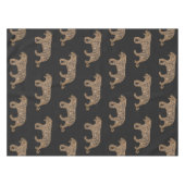 Fashionista Gold Black Glitter Tiger Pattern Tafelkleed (Voorkant (Horizontaal))