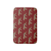 Fashionista Gold Black Red Glitter Tiger Pattern Badmat (Voorkant Verticaal)