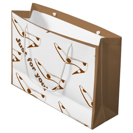 Fashionista High Hiel Shoe Large Cadeautasje (Voorkant Gekanteld)