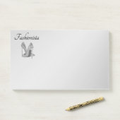 Fashionista hoge hiel-schoenen post-it® notes (Op bureau)