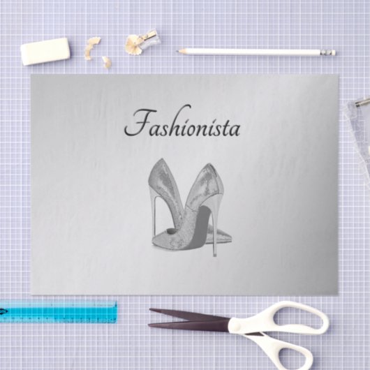 Fashionista hoge hiel-schoenen tissuepapier (Craft)