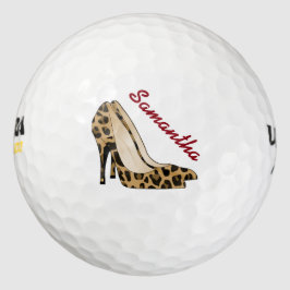 Fashionista Jaguar Stiletto Heal Custom Golf Balls Golfballen