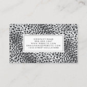 Fashionista | Leopard Print Visitekaartje (Achterkant)