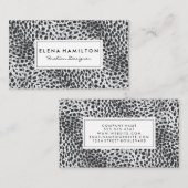 Fashionista | Leopard Print Visitekaartje (Voorkant / Achterkant)