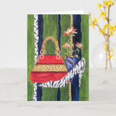 Fashionista Moederdag Kaart (Gele Bloem)