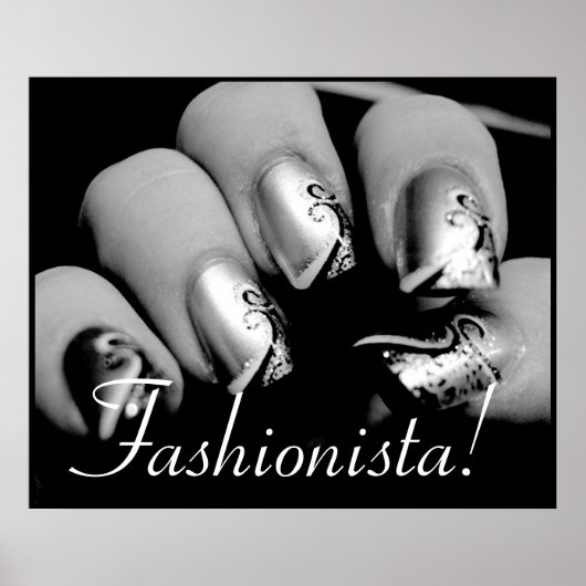 Fashionista Nail Art Poster (Voorkant)