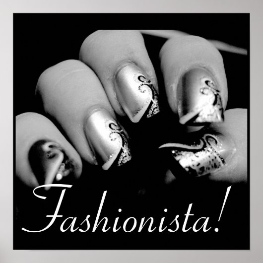 Fashionista Nail Art Poster (Voorkant)