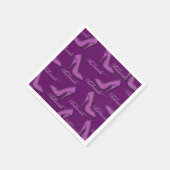 Fashionista Pink Shoes Pattern Napkins Servetten (Hoek)