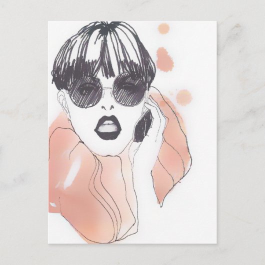 fashionista postkaart (Voorkant)