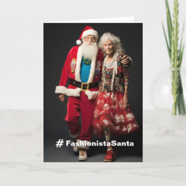 Fashionista Santa  vakantie Kaart