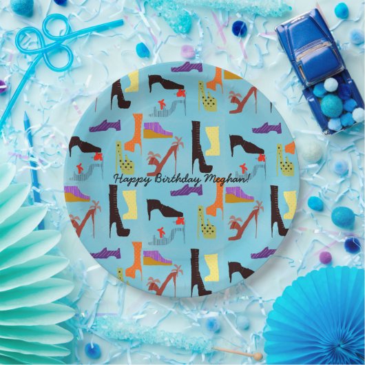 Fashionista Shoes Papieren Bordje (Feest)