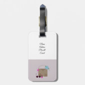 Fashionista Style Bagagelabel (Achterkant verticaal)