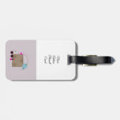 Fashionista Style Bagagelabel (Achterkant horizontaal)