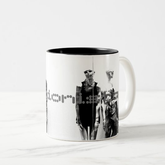 Fashionista Tweekleurige Koffiemok (Voorkant rechts)