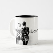 Fashionista Tweekleurige Koffiemok (Voorkant links)