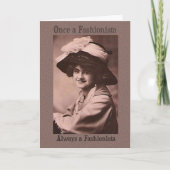 Fashionista verjaardagskaart kaart (Voorkant)