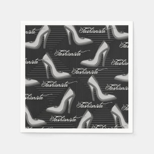 Fashionista White Shoes Pattern Servet