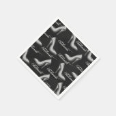 Fashionista White Shoes Pattern Servet (Hoek)