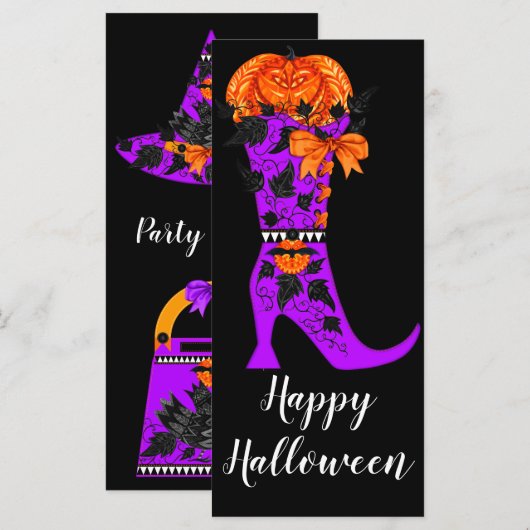 Fashionista Witch Card (Voorkant / Achterkant)