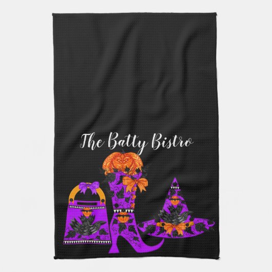 Fashionista Witch Kitchen Towel Theedoek (Verticaal)