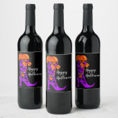Fashionista witch Wine Label Wijn Etiket (Flessen)