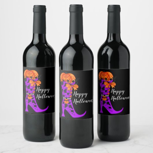 Fashionista witch Wine Label Wijn Etiket (Flessen)