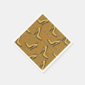 Fashionista Yellow Shoes Pattern Napkins Servet (Hoek)