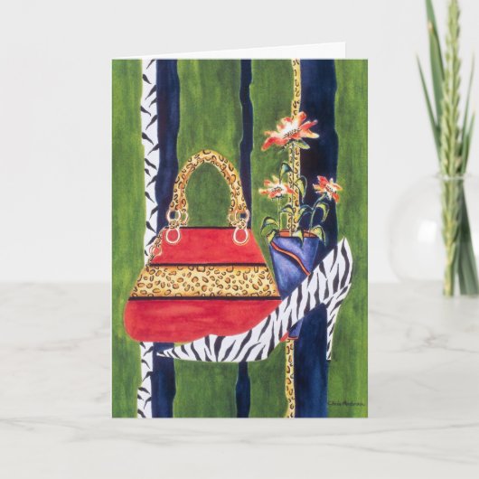 Fashionista zuster Birthday Kaart (Voorkant)