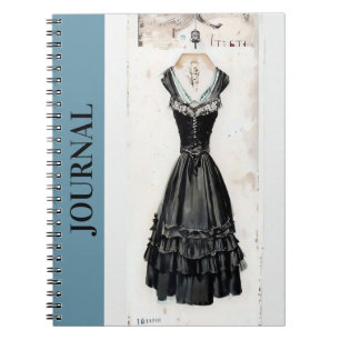 Fashionista's Little Black Dress Journal LBD Art Notitieboek