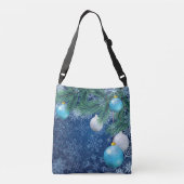 Fasinerende witte kerst crossbody tas (Achterkant)