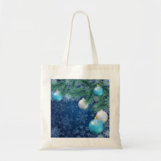 Fasinerende witte kerst tote bag (Voorkant)