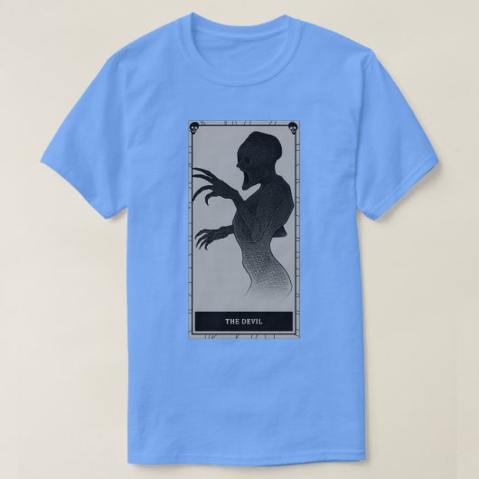 Fasmofobie De Duivel-tarotkaart T-shirt (Design voorkant)