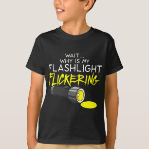 Fasmofobie Flickering Flashlight - Ghost Hunting T-shirt