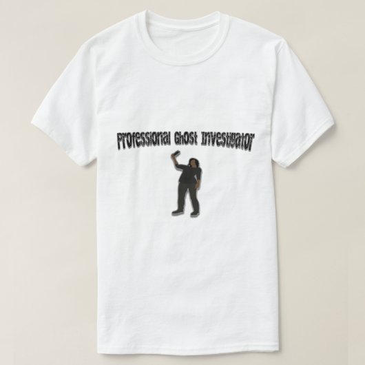 Fasmofobie Professional Ghost Investigation T-shirt (Design voorkant)