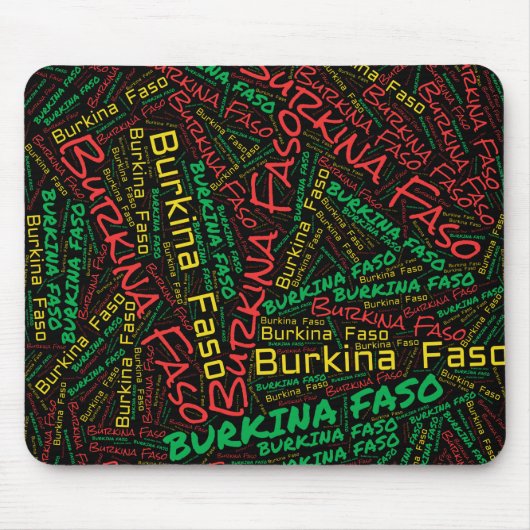 Faso Flag Colors Patriotic Muismat (Voorkant)