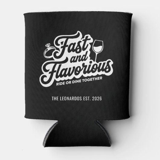 Fast and Flavorious Funny Personalized Can Coolers (Voorkant)