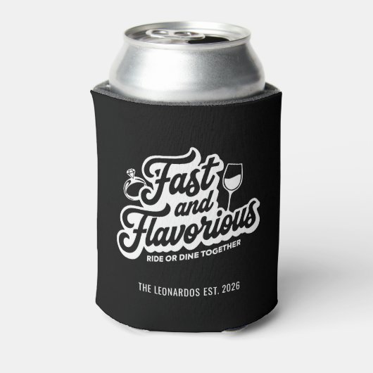 Fast and Flavorious Funny Personalized Can Coolers (Blikje Achterkant)
