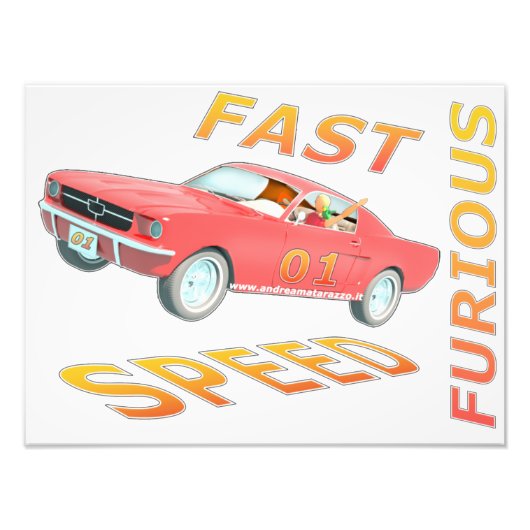 Fast and Speed Furious 01 Foto Afdruk (Voorkant)