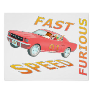 Fast and Speed Furious 01 Glossy Perfect Poster