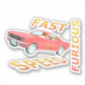 Fast and Speed Furious 01 Sticker (Voorkant)