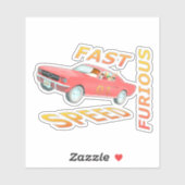 Fast and Speed Furious 01 Sticker (Vel)