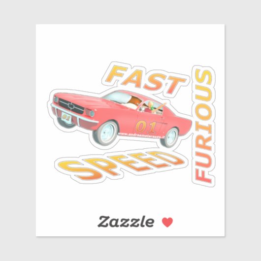 Fast and Speed Furious 01 Sticker (Vel)