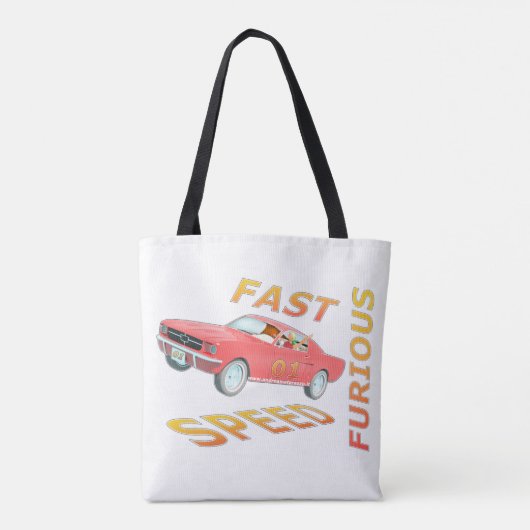 Fast and Speed Furious 01 Tote Bag (Achterkant)