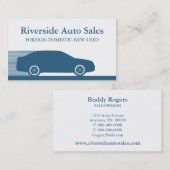 Fast Automobile Visitekaartje, Royal Blue Visitekaartje (Voorkant / Achterkant)