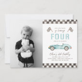 Fast Birthday-uitnodiging | 4e oproep tot racisme Kaart (Voorkant)